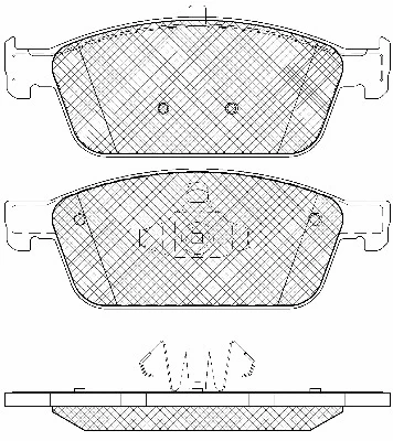 Brake Pad Set, disc brake (20129)