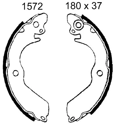 Brake Shoe Set (01572)