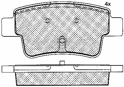 Brake Pad Set, disc brake (10761)