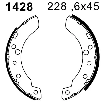 Brake Kit, drum brake (6221)