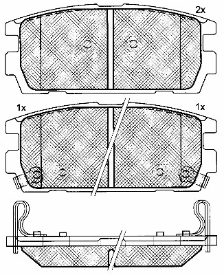 Brake Pad Set, disc brake (10924)