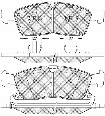 Brake Pad Set, disc brake (20054)