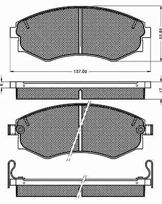 Brake Pad Set, disc brake (10125)