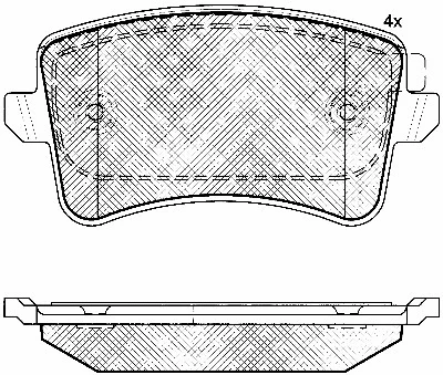 Brake Pad Set, disc brake (10905)