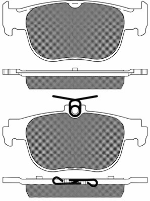 Brake Pad Set, disc brake (20333)