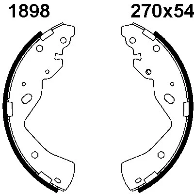 Brake Shoe Set (01898)