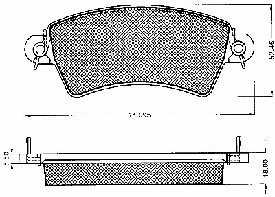 Brake Pad Set, disc brake (10545)