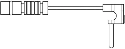 Warning Contact, brake pad wear (09008)