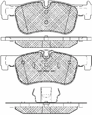 Brake Pad Set, disc brake (20012)