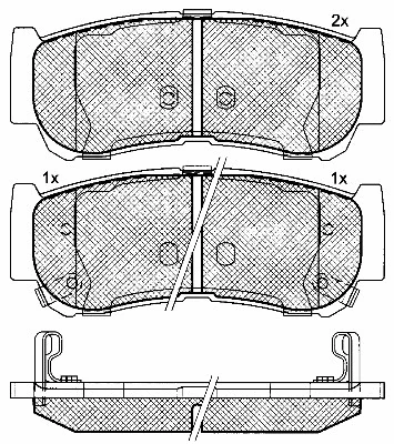 Brake Pad Set, disc brake (10922)
