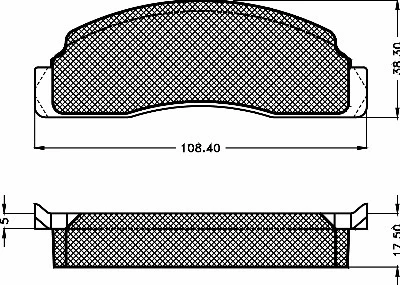 Brake Pad Set, disc brake (10281)