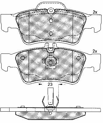 Brake Pad Set, disc brake (10793)