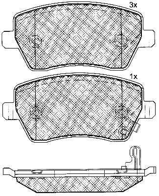 Brake Pad Set, disc brake (10887)