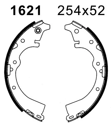 Brake Shoe Set (01621)
