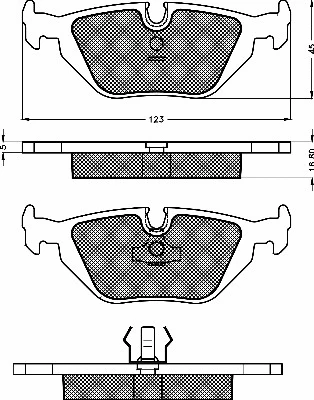 Brake Pad Set, disc brake (10483)