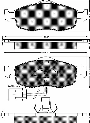 Brake Pad Set, disc brake (10365)