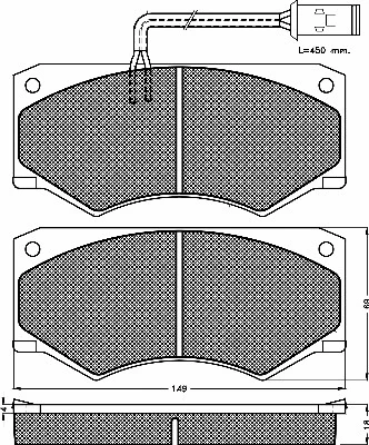 Brake Pad Set, disc brake (10299)