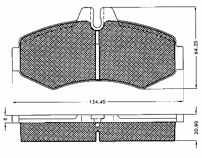 Brake Pad Set, disc brake (10572)