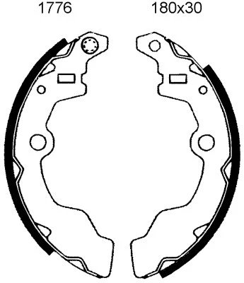 Brake Shoe Set (01776)