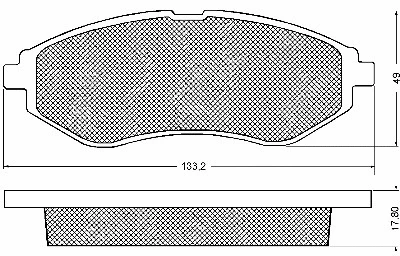 Brake Pad Set, disc brake (10675)