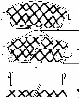Brake Pad Set, disc brake (10678)
