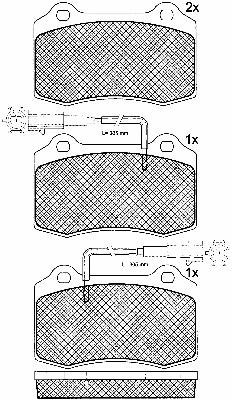 Brake Pad Set, disc brake (10769)