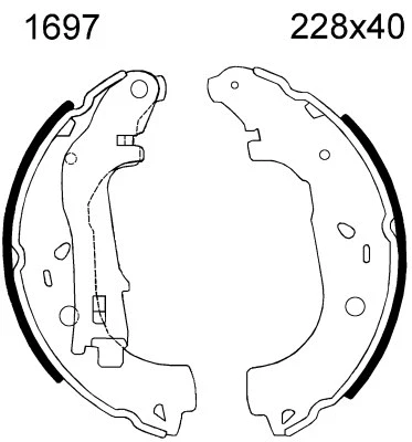Brake Kit, drum brake (7518)