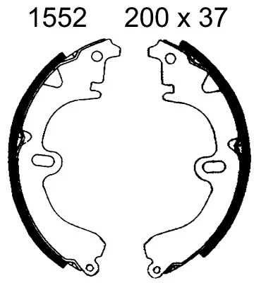 Brake Shoe Set (01552)