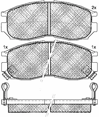 Brake Pad Set, disc brake (10787)