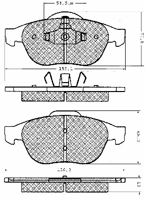 Brake Pad Set, disc brake (10637)