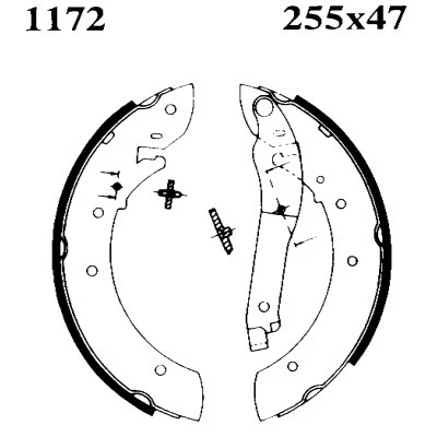 Brake Shoe Set (01172)