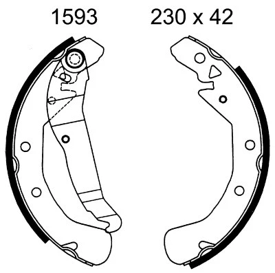 Brake Shoe Set (01593)