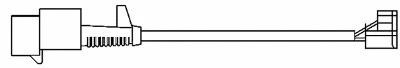 Warning Contact, brake pad wear (09063)