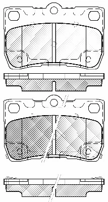 Brake Pad Set, disc brake (20062)