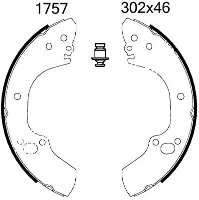 Brake Kit, drum brake (6483)