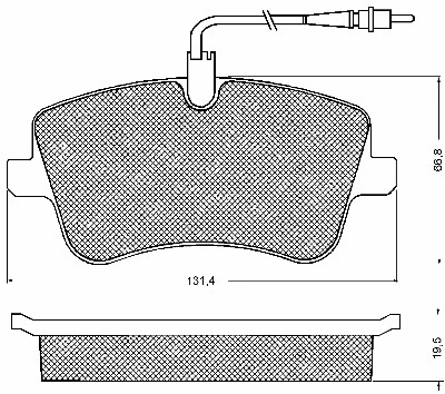 Brake Pad Set, disc brake (10721)
