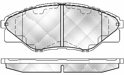 Brake Pad Set, disc brake (20102)
