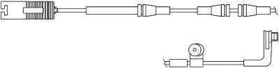 Warning Contact, brake pad wear (09028)