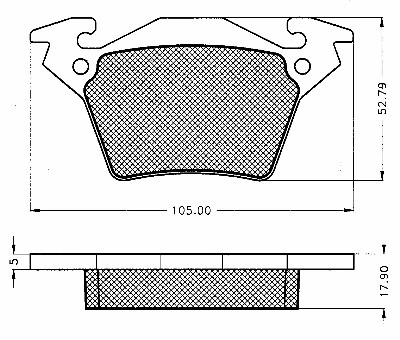 Brake Pad Set, disc brake (10573)