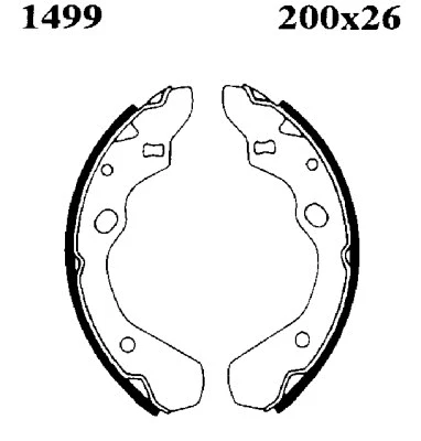 Brake Shoe Set (01499)