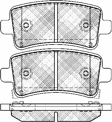 Brake Pad Set, disc brake (10958)
