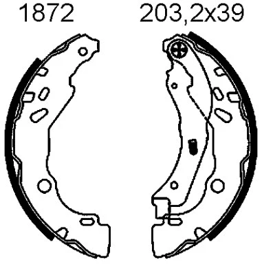 Brake Shoe Set (01872)
