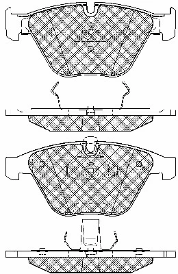 Brake Pad Set, disc brake (10684)