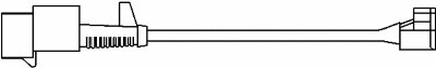Warning Contact, brake pad wear (09061)