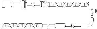 Warning Contact, brake pad wear (09043)