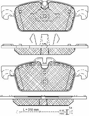 Brake Pad Set, disc brake (10984)