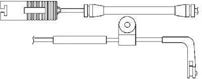 Warning Contact, brake pad wear (09023)