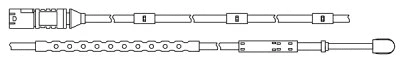 Warning Contact, brake pad wear (09056)