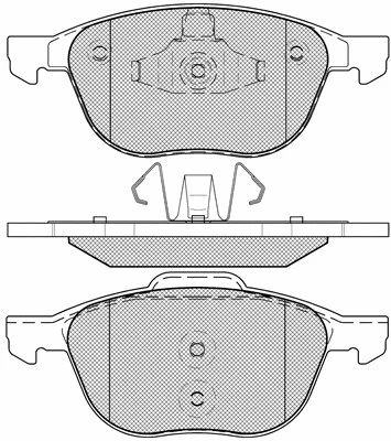 Brake Pad Set, disc brake (20191)