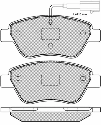 Brake Pad Set, disc brake (20197)